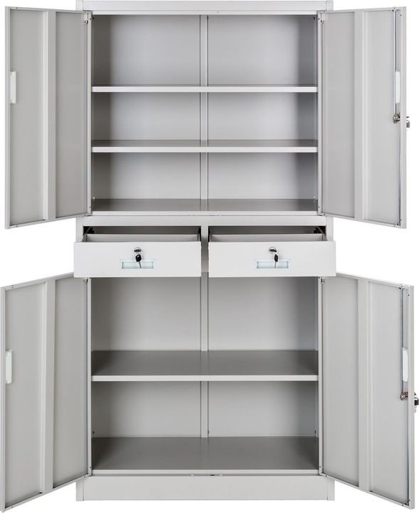 Produktbild tectake Aktenschrank (90 x 40 x 180 cm)