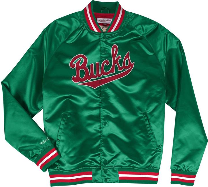 Immagine prodotto Mitchell & Ness Giacca Milwaukee Bucks in raso leggero Uomo (M)