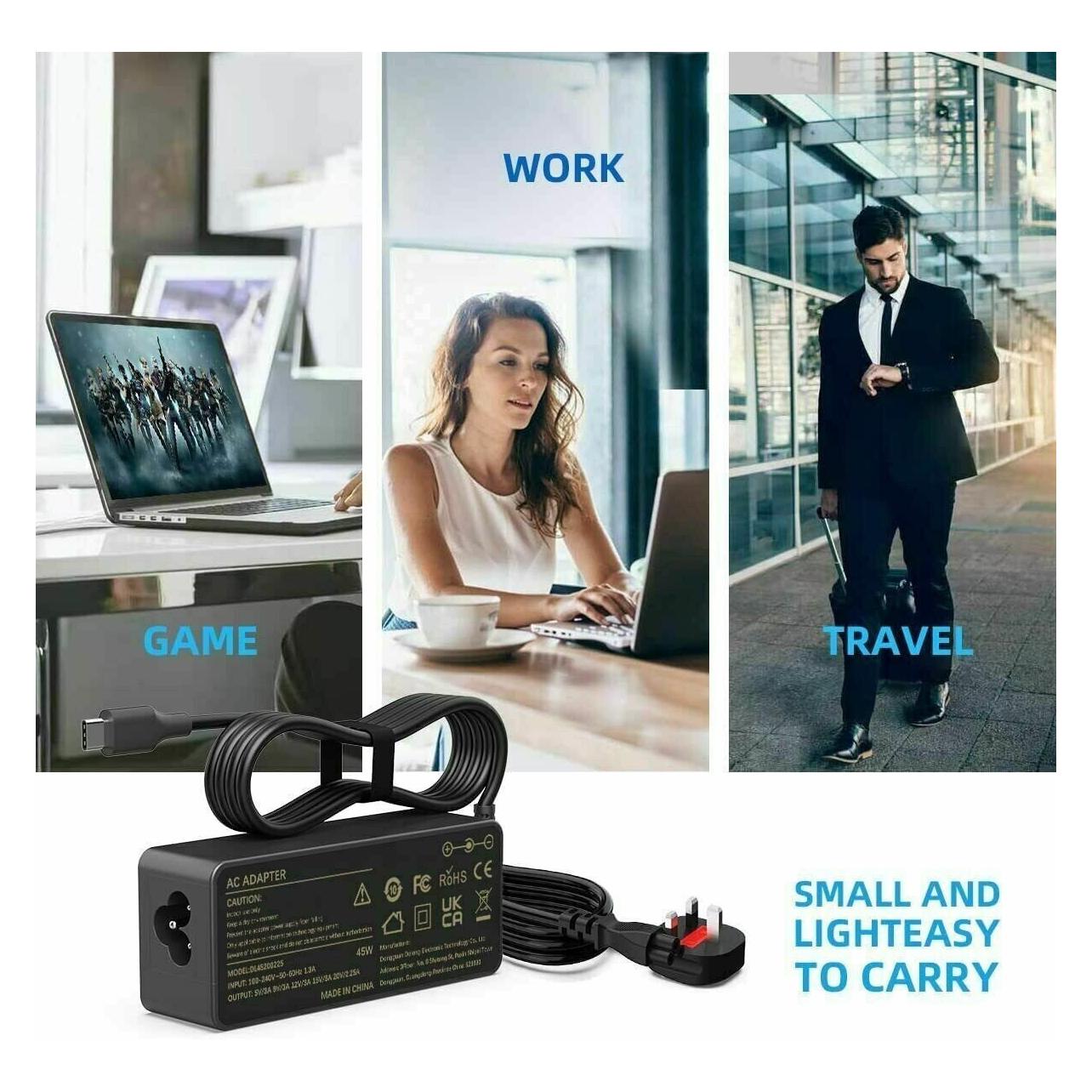 Lenovo 4X20M26276 power adapter/inverter Indoor 65 W Black - SA (65 W), Notebook Netzteil, Schwarz