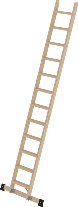 Immagine prodotto Munk Scala d'appoggio di legno, con gradini, 12 gradini con traversa. (Scala singola, 316 cm)