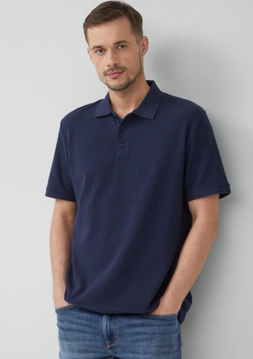 Produktbild S.Oliver Polo-Shirt Poloshirt aus Waffelpiqué (S)