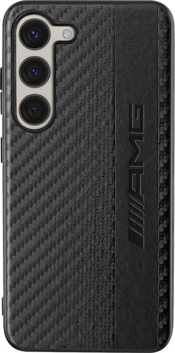 Immagine prodotto Mercedes AMG AMHCS23SBLSCA S23 S911 custodia rigida nera in carbonio con strisce e rilievo (Samsung Galaxy S23)