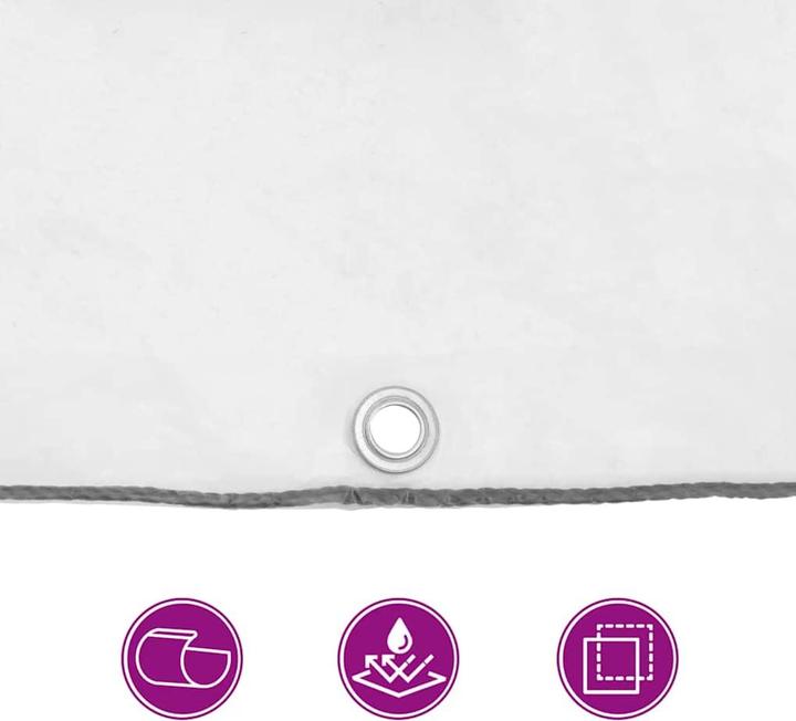 Produktbild vidaXL Transparente Plane mit Ösen 10x10 m Polyethylen durchsichtige Plane (10 x 10 m)