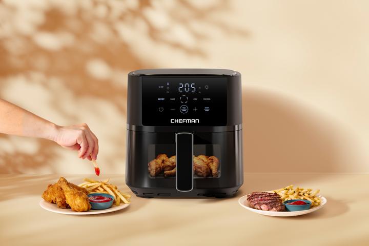 Actual product image Chefman TurboFry Touch - 3.8 litre hot air fryer with viewing window