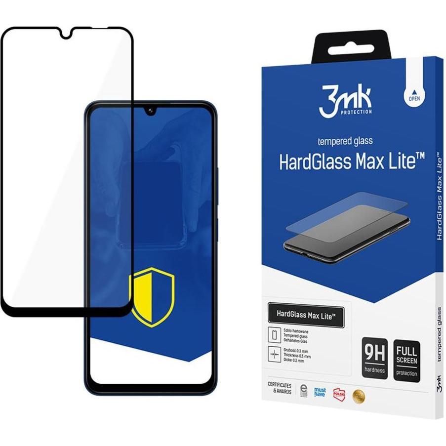 3Mk Nero Redmi 14C / Poco C75 / Redmi A4 5G - Hardglass Max Lite Black (Xiaomi Poco C75, Xiaomi Redmi 14C), Pellicola Protettiva Smartphone,