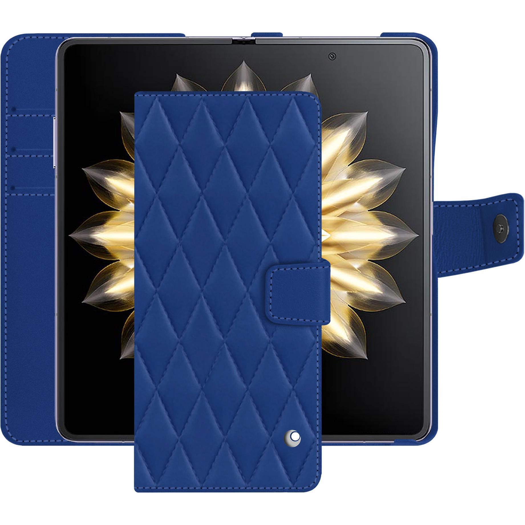 Noreve Honor Magic V2: cover in pelle (Honor Magic V2), Cover smartphone, Blu