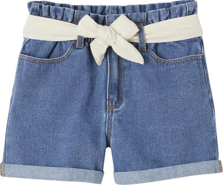 Actual product image Vertbaudet Mädchen Jeansshorts mit Paperbag-Bund (98)