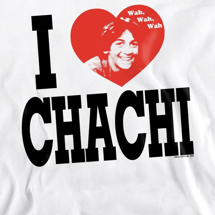 Actual product image Happy Days Unisex Adult I Heart Chachi Sweatshirt (XXL)