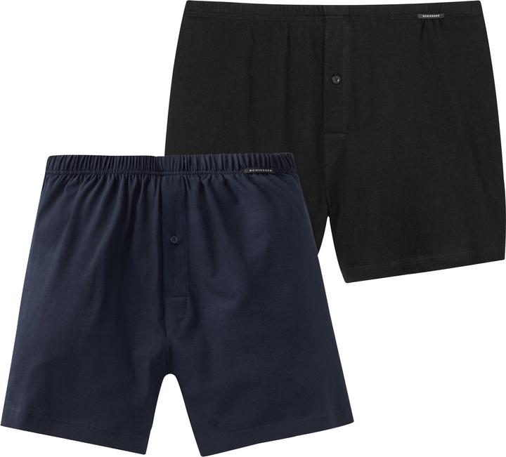 Schiesser Herren-Boxershorts 2er-Pack (S, 2er Pack)