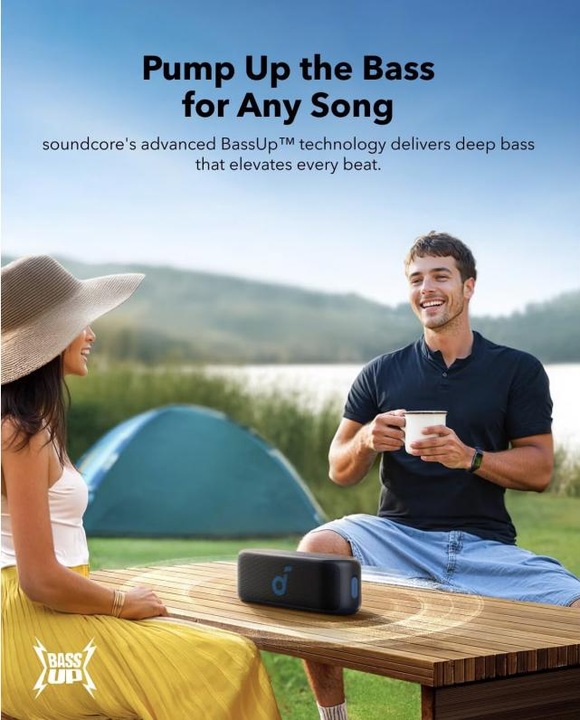 Actual product image soundcore Anker - Wireless Speaker Select 2S (A3171011) - True Wireless Stereo, 20W, IPX7 - Black (16 h)