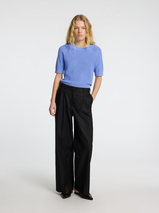 Actual product image Selected Femme Slfelinna New Ss Knit Top Noos (S)