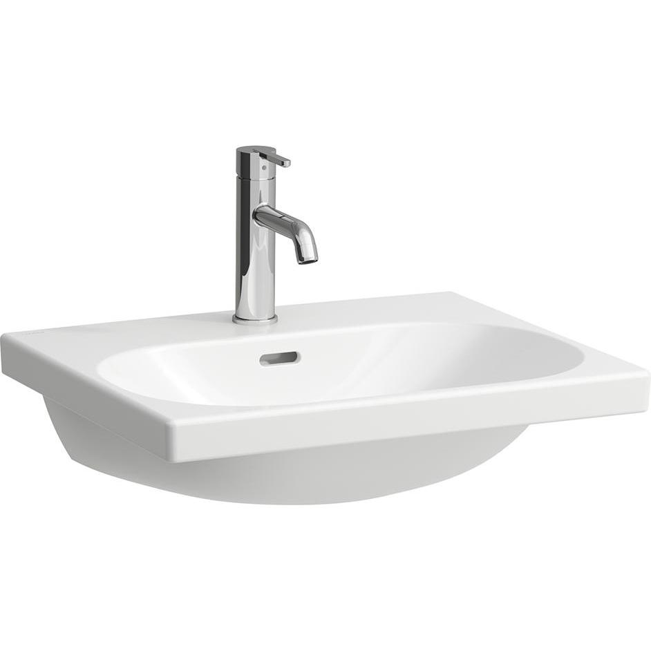 Laufen, Waschbecken, Waschtisch LUA 55x46cm unterbauf m ÜL 1 HL-A weiss LCC (460 mm, 550 mm)