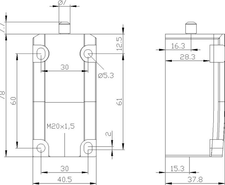 Produktbild Siemens Positionsschalter 40mm Antriebskopf