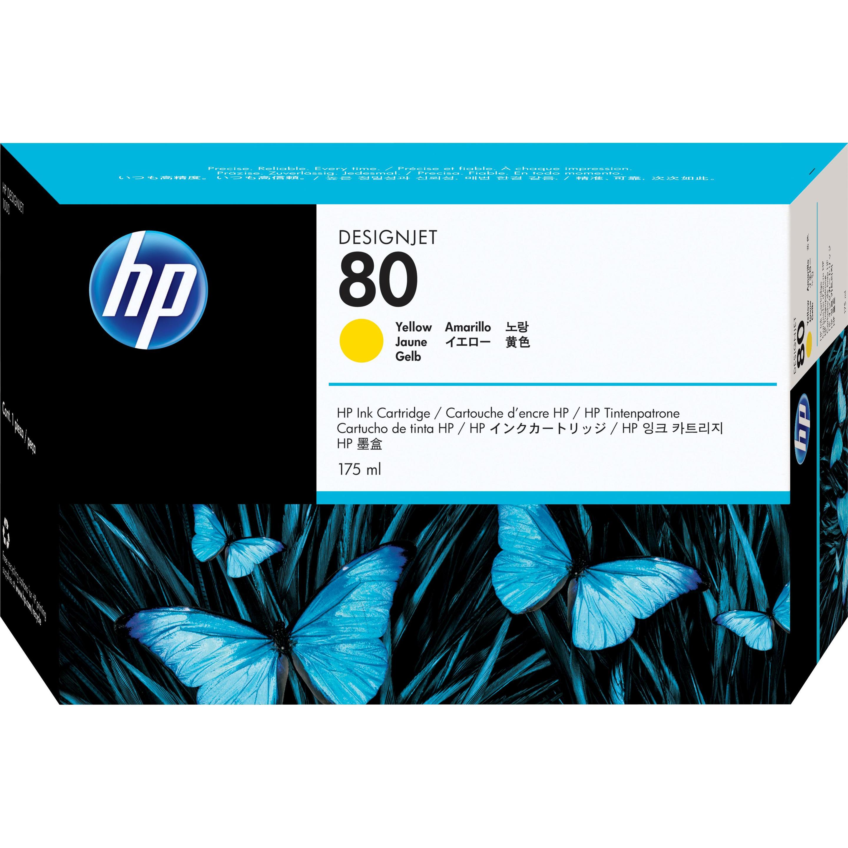 HP, Druckerpatrone, 80 (Y)