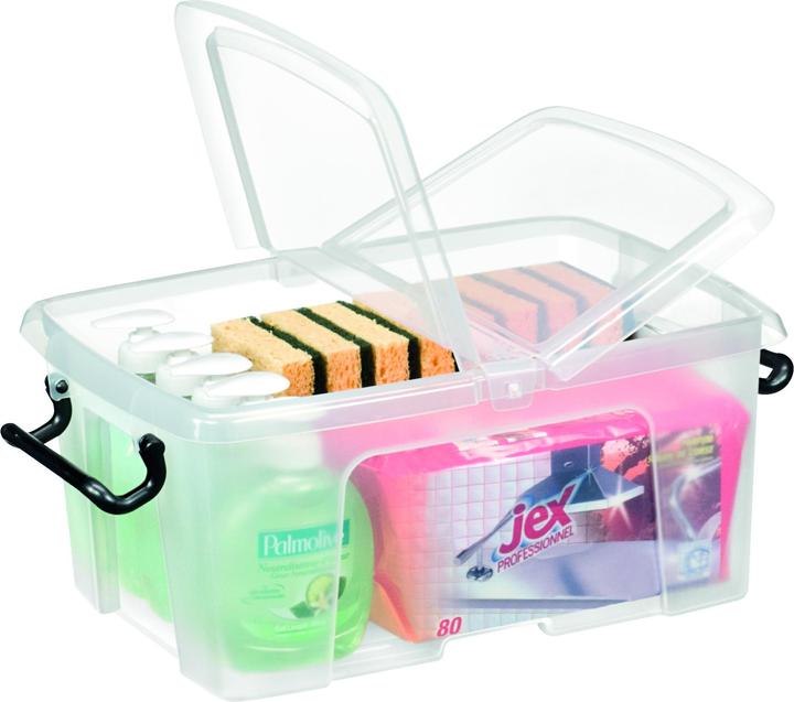 Actual product image Cep Smart Box HW671 CLR storage box clip-on carrying handles 12 litres transparent (29.50 cm, 12 l, 1x)