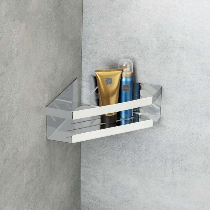 Produktbild Wenko SW Eckablage Meleto glänzend (28.50 x 18 x 8 cm)