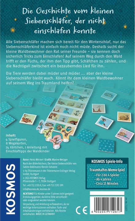 Actual product image Kosmos The story of the little dormouse who could not fall asleep (German)