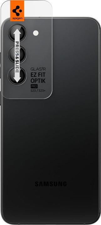 Image du produit Spigen Optique Pro Camera Sam S23/S23+ 2szt./2pcs czarny/black AGL05962 (2 pièce(s), Samsung Galaxy S23+, Samsung Galaxy S23, Samsung Galaxy S24+)