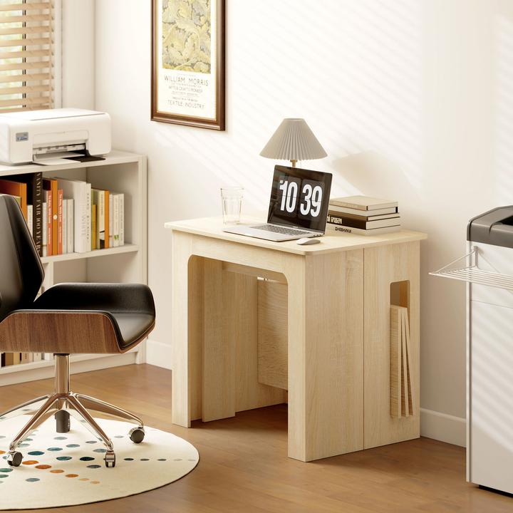 Actual product image Homcom Esstisch Spanplatte, Stahl Naturholz (180 x 85 x 75 cm)