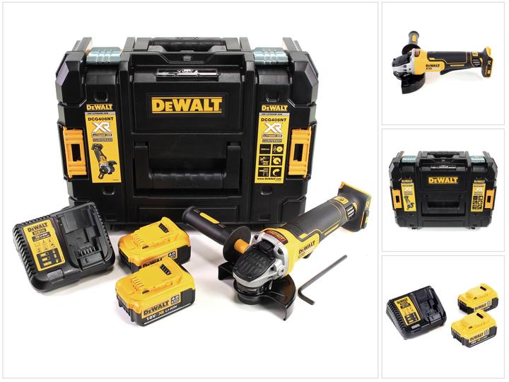 Actual product image DeWalt DCG 406 M2 18 V 125 mm Smerigliatrice Brushless a batteria in valigetta TStak + 2x battery (125 mm)
