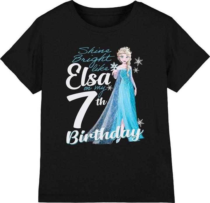 Produktbild Disney Frozen Bright Like Elsa TShirt 7. Geburtstag (128)