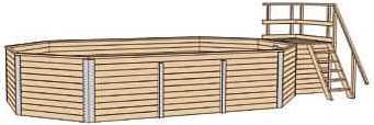 Produktbild Weka Holzbau M inkl. Technik (714 x 376 x 116 cm)