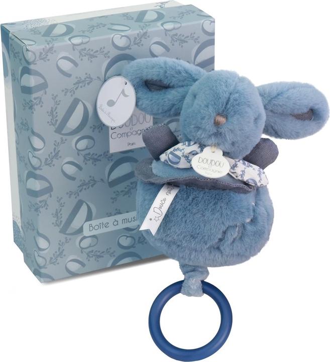 Doudou et Compagnie Musikspieluhr Hase blau 20cm