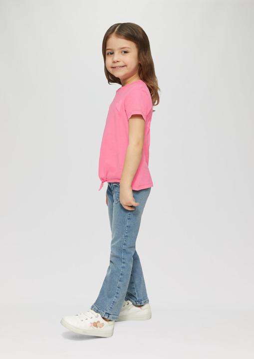 Produktbild S.Oliver T-Shirt Loose-Fit-Shirt mit Knotendetail und Rückenprint (116, 122)