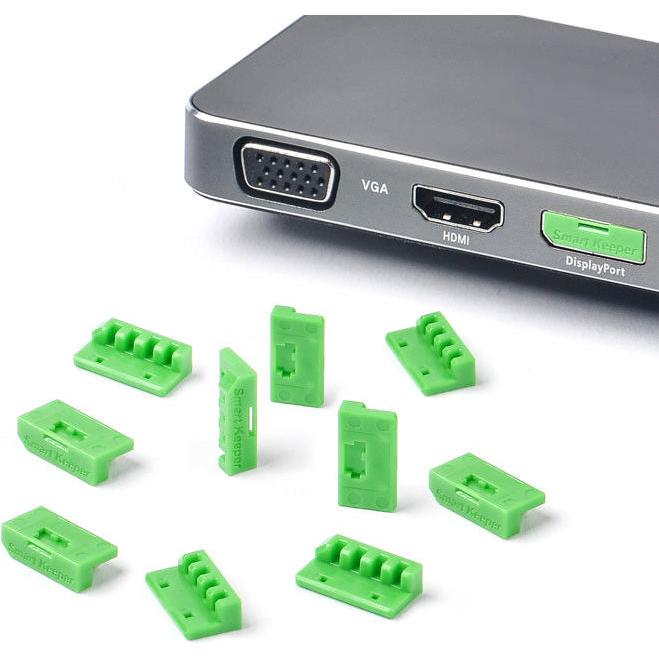Thumbnail - Smart Keeper Mini Display Port Blocker grün 10 Stk., Notebook Security, Grün