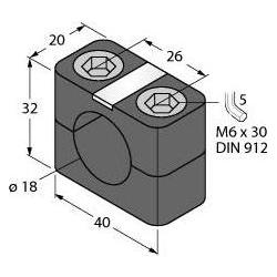 Turk TURCK BSN 18 Accessori, morsetto di montaggio BSN18, Accessori di elettronica + Alloggiamento