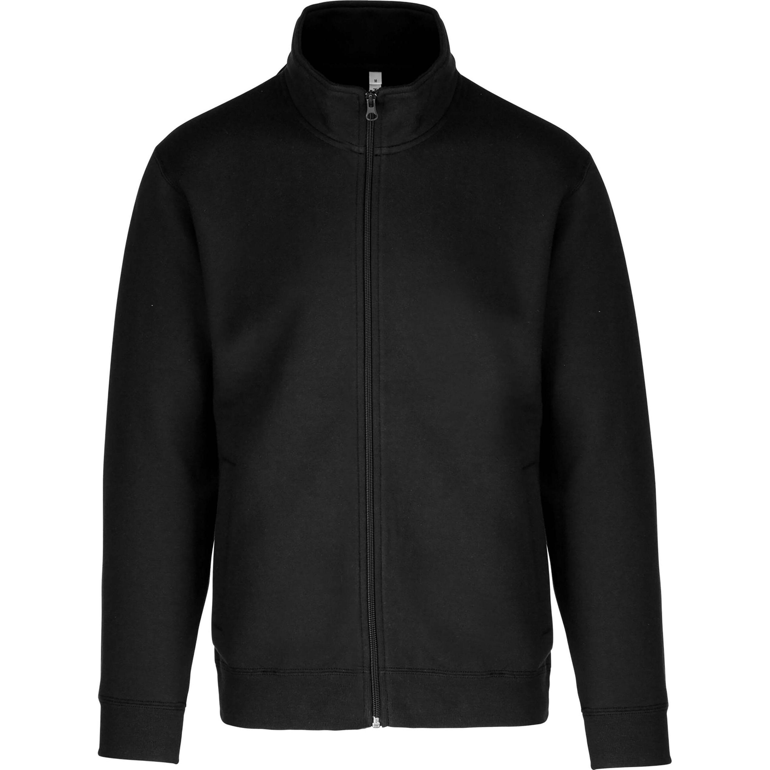 Kariban, Herren, Jacke, Molleton gratté Zippée (3XL), Schwarz, 3XL