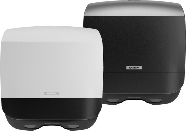 Actual product image Katrin Paper towel dispenser 88966 black plastic