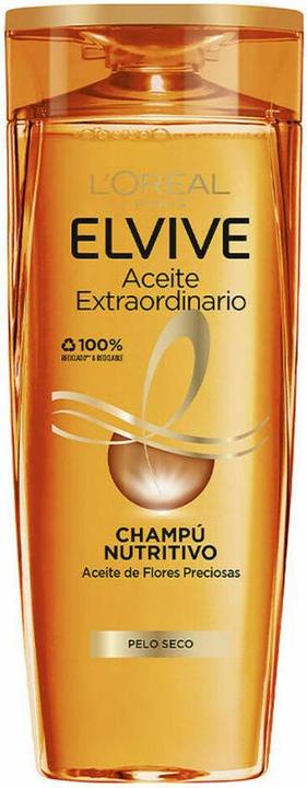 L'Oréal Paris ELVIVE ACEITE EXTRAORDINARIO champú nutritivo 370 ml (370 ml, Liquid shampoo)