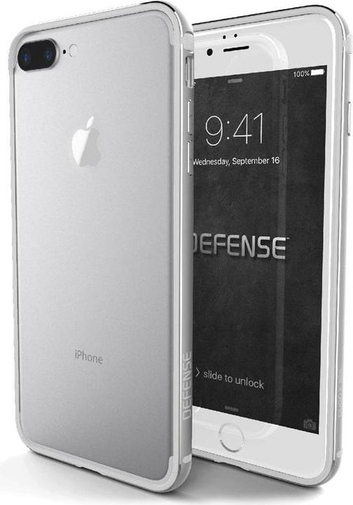 Actual product image Raptic iPhone 7 Plus / 8 Plus - /X-Doria defense Shield - clear silver edge (Apple iPhone 7 Plus, Apple iPhone 8 Plus)