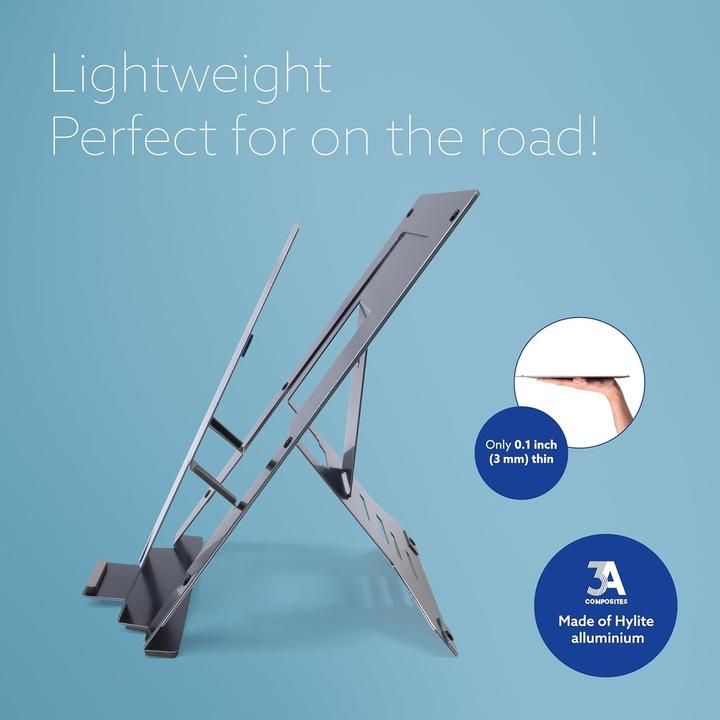 Immagine prodotto R-Go Tools R-Go Laptop Stand 10"-20" Max.5KG Alu Riser nero