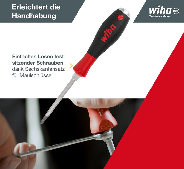 Actual product image Wiha SoftFinish (Slotted screws, Phillipps cross recess (PH))