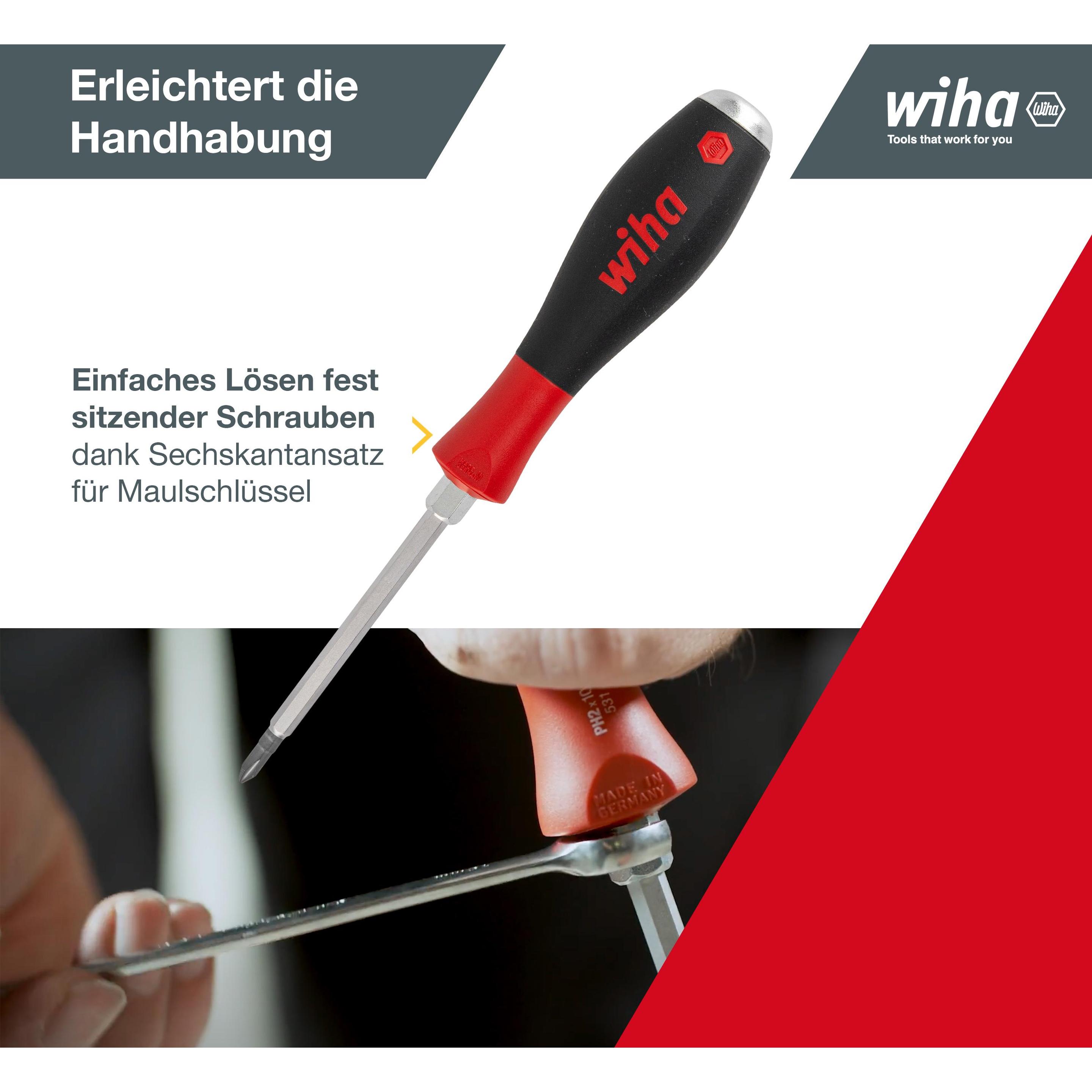 Thumbnail - Wiha, Schraubenzieher, SoftFinish (Schlitzschrauben, Phillipps-Kreuzschlitz (PH))
