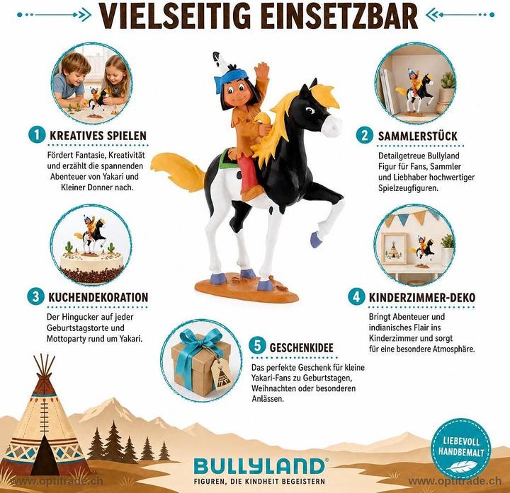 Actual product image Bullyland Yakari on little thunder