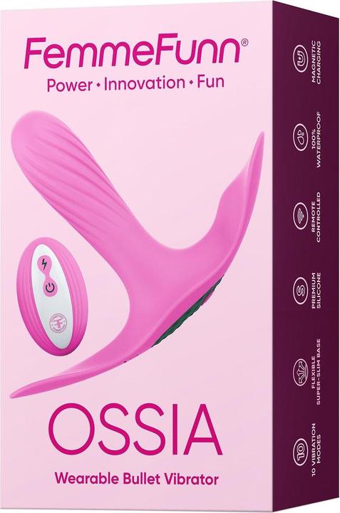 Produktbild Femme Funn OSSIA Wearable Panty Vibrator - Bullet Vibrator with Wireless Remote Control for Women, Pink Adult S