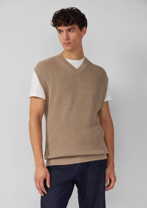 Produktbild s.Oliver Strickpullunder Modischer Strickpullunder aus reiner Baumwolle (XXL)