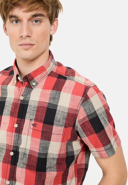 Image du produit Camel Active Kariertes Kurzarmhemd aus reiner Baumwolle (6XL)