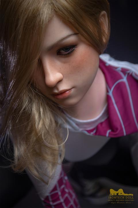 Actual product image Irontech Full Silicone Spider Gwen Sex Doll 167cm S38