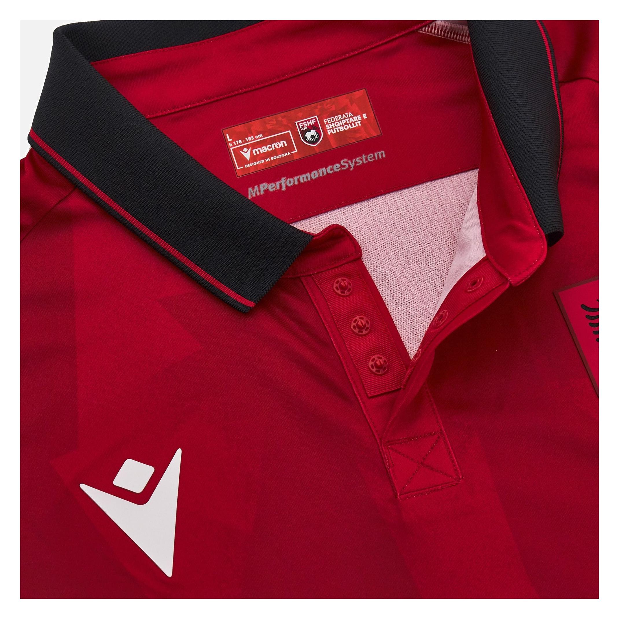 Maillot Albanie Extérieur 2016/2017 - Macron #5 Krasniqi - Taille L - Occasion