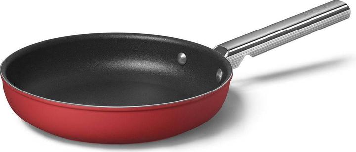 Actual product image Smeg CKFF2401RDM Frying pan Ø 24 cm, red (Frying pan, Aluminium, Stainless steel, 24 x 8.40 cm)