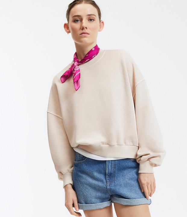 Actual product image La Redoute Collections Kurzes Sweatshirt mit Rundhalsausschnitt (XS)
