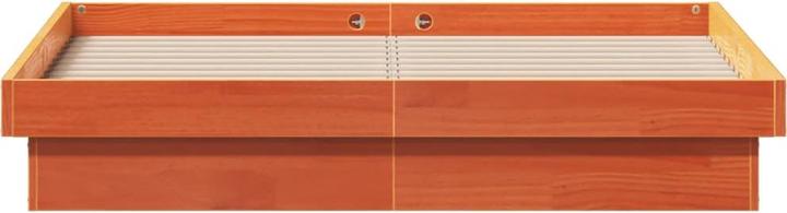 Actual product image VidaXL Bett mit LED-Beleuchtung Kiefer (140 x 200)