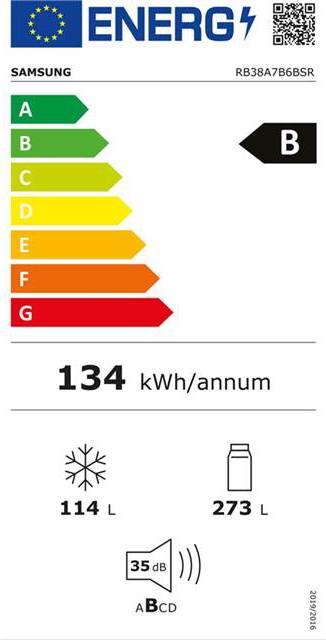 Energy Label Samsung RB7300 Bespoke (387 l)