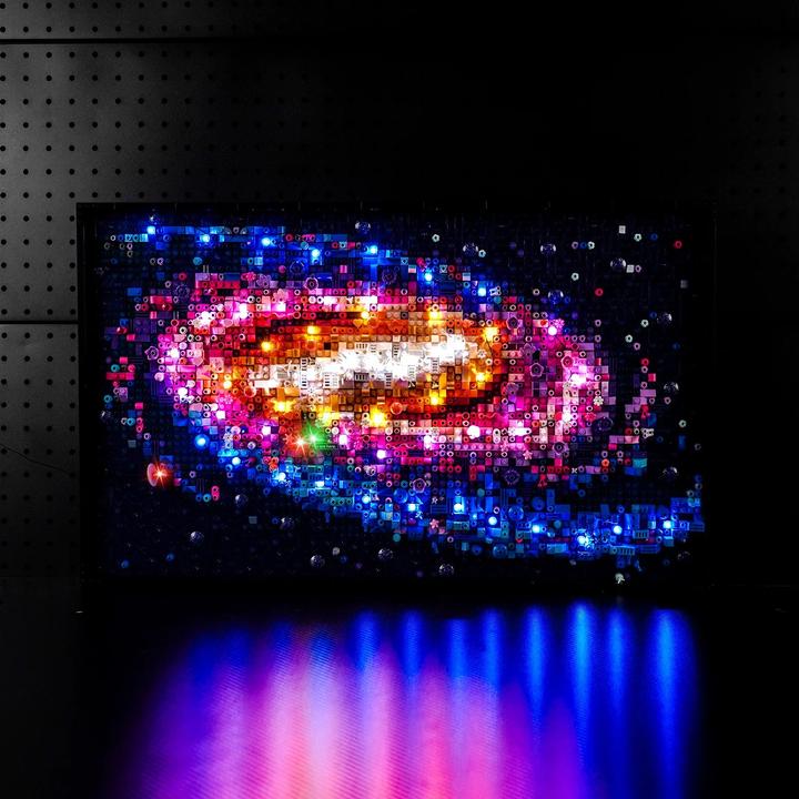 Image du produit BrickBling Kit d'éclairage LED pour LEGO La galaxie de la Voie lactée (31212), télécommande incluse