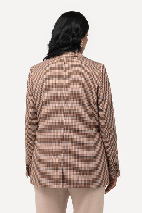 Produktbild Ulla Popken Blazer, Karomuster, Reverskragen, Klappentaschen (46)