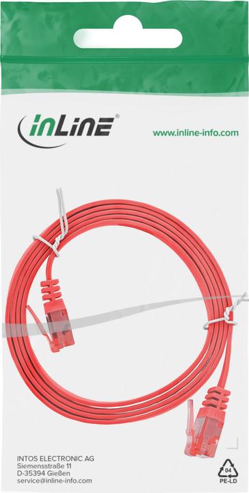 Produktbild InLine 1m Patchkabel flach, U/UTP, Cat.6 (U/UTP, CAT6, 1 m)